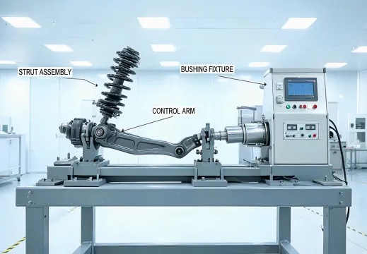 Fatigue testing setup for suspension components